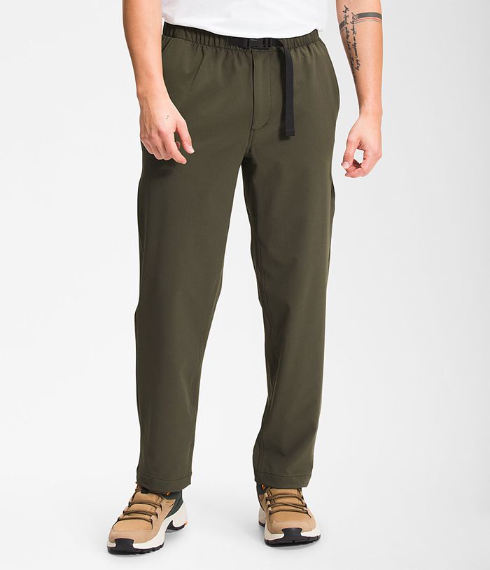 Pantalones The North Face Hombre Tech Easy Verde Oliva - Peru 46705AOBN